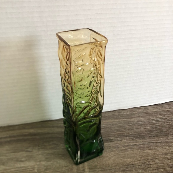 Vtg Japanese Tajima Bark Texture Gradient Vase - Picture 2 of 11